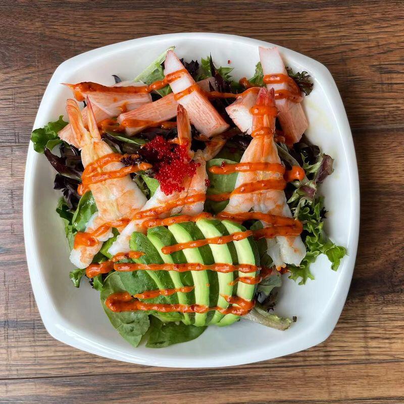 Spicy seafood Avocado Salad